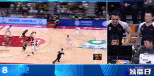 谈球吧普通犯规！姜伟泽对胡明轩战术犯规&裁判回看没有升级违体